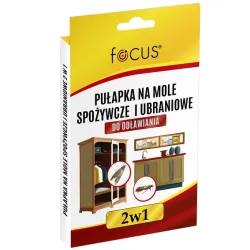 Twój Ogród 2 szt. Focus Pułapka Lep na Mole 2w1 Spożywcze Ubraniowe