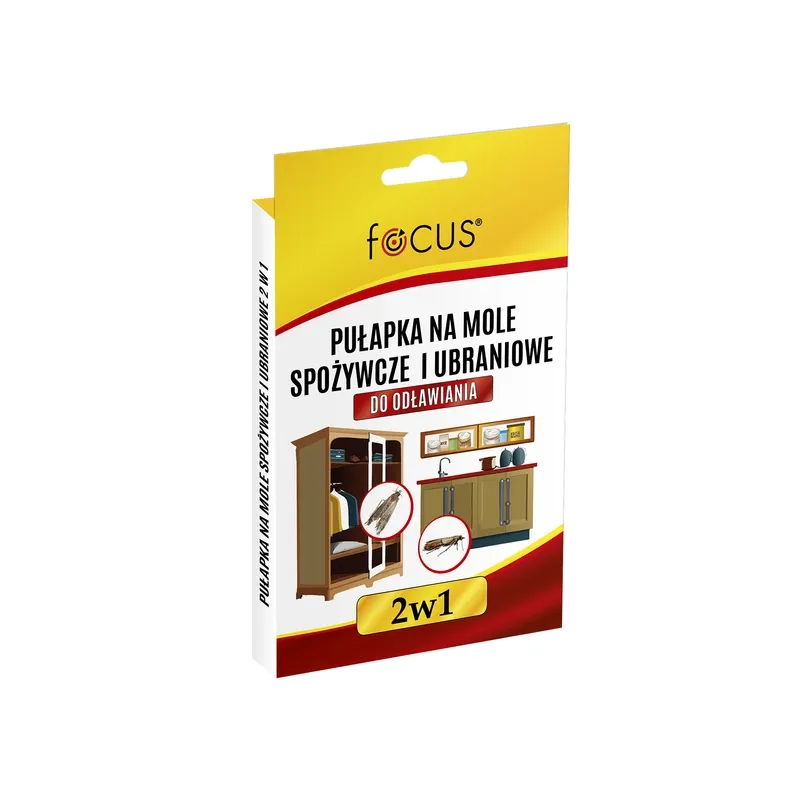 Twój Ogród 2 szt. Focus Pułapka Lep na Mole 2w1 Spożywcze Ubraniowe