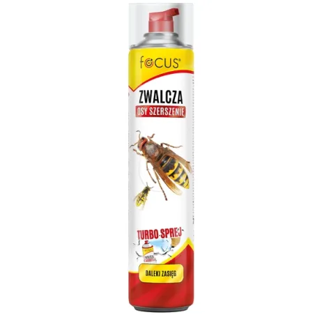Twój Ogród 750ml Focus Turbo Sprej Zwalcza Osy Szerszenie Daleki Zasięg