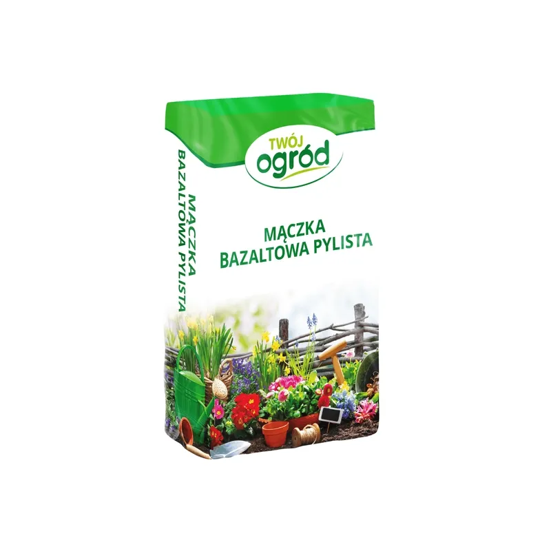 Twój Ogród 10 kg Mączka Bazaltowa Pylista Nawóz Naturalny Użyźnia Glebę