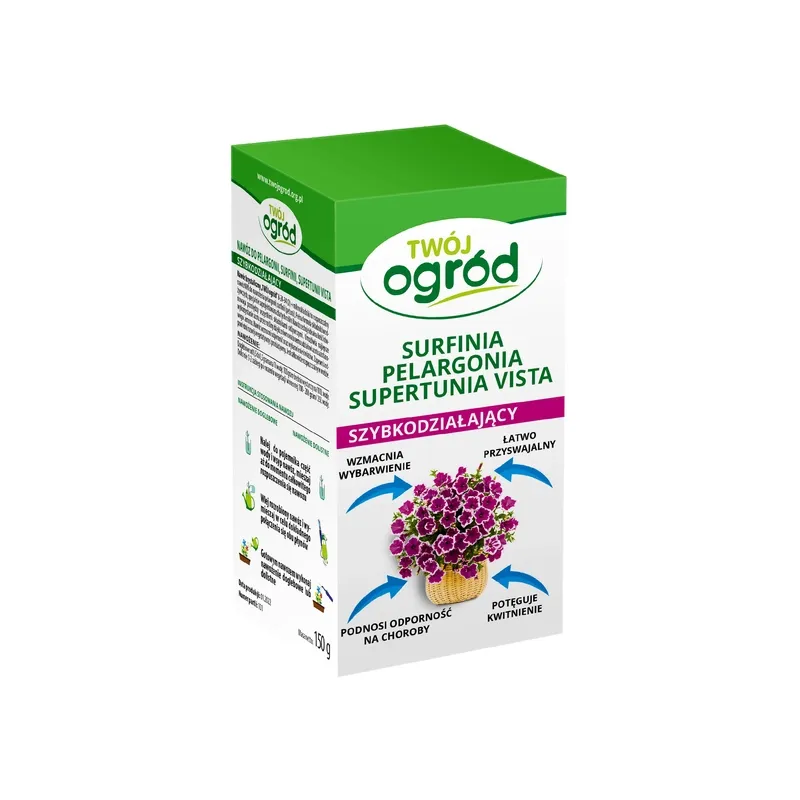 Twój Ogród 150g Nawóz Krystaliczny do Surfinii Pelargonii Supertunii Vista