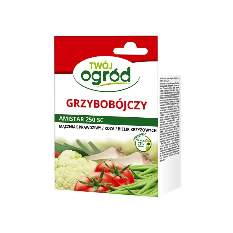 Twój Ogród 50ml Amistar 250 SC Środek Grzybobójczy Mączniak Prawdziwy Rdza Bielik Krzyżowych