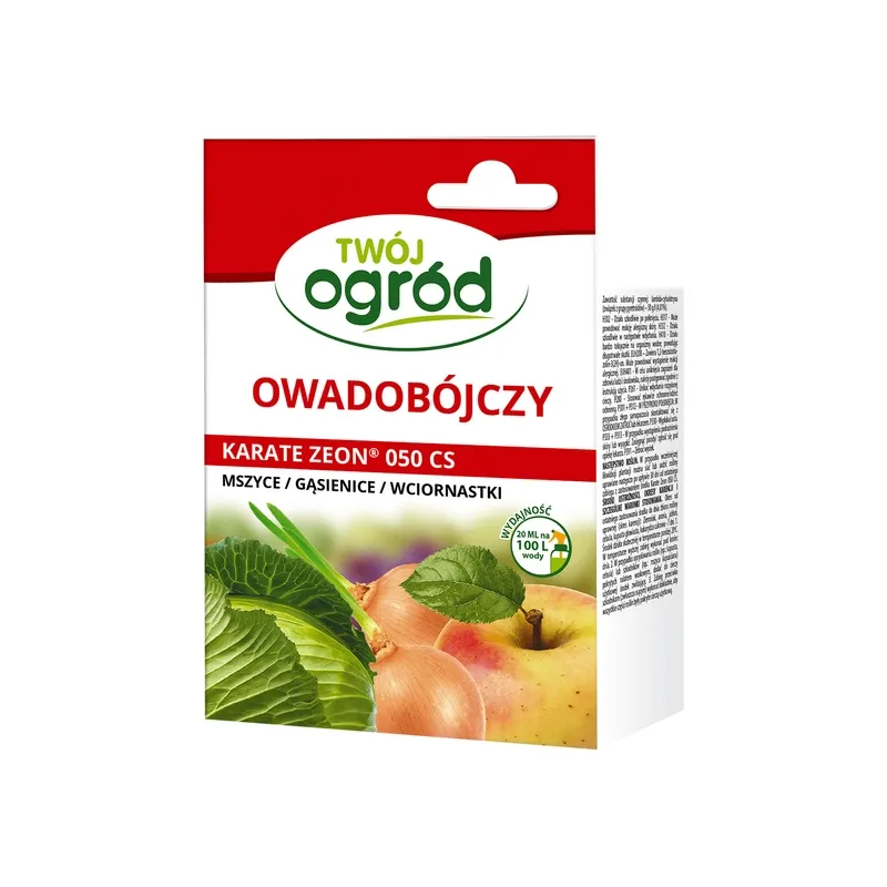 Twój Ogród 20ml Karate Zeon 050 CS Środek Owadobójczy Insektycyd Zwalcza Mszyce Zwójki Gąsienice Wciornastki