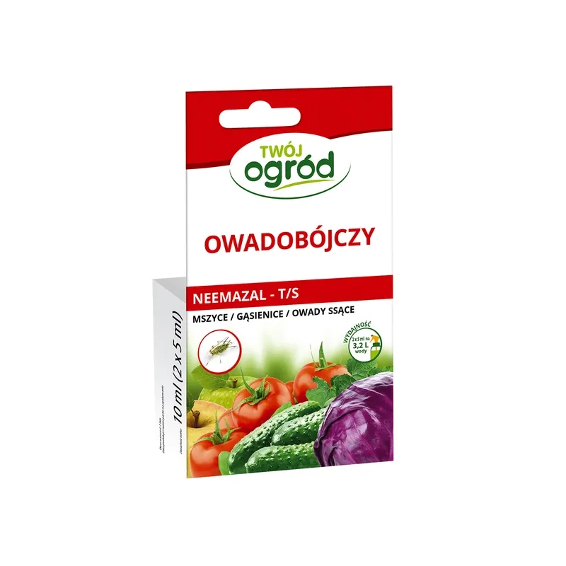 Twój Ogród 10ml Neemazal T/S Środek Owadobójczy Insektycyd Zwalcza Mszyce Gąsienice Owady Ssące