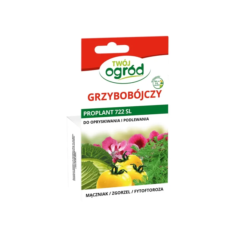 Twój Ogród 5ml Proplant 722 SL Środek Grzybobójczy do Opryskiwania Podlewania Mączniak Zgorzel Fytoftyroza
