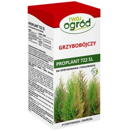 Twój Ogród 100ml Proplant 722 SL Środek Grzybobójczy do Opryskiwania Podlewania Zwalcza Zgorzel Fytoftoroza Mączniak Rzekomy