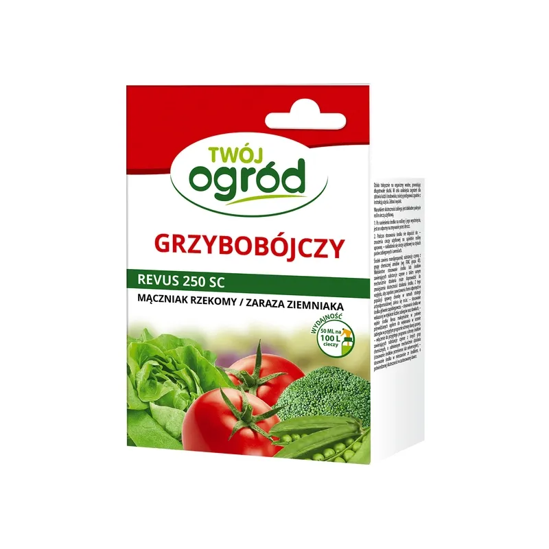 Twój Ogród 50ml Revus 250 SC Środek Grzybobójczy Fungicyd Mączniak Rzekomy Zaraza Ziemniaka Fytoftoroza