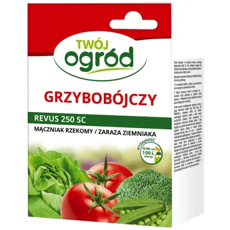 Twój Ogród 50ml Revus 250 SC Środek Grzybobójczy Fungicyd Mączniak Rzekomy Zaraza Ziemniaka Fytoftoroza