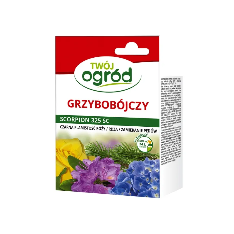 Twój Ogród 20ml Scorpion 325 SC Środek Grzybobójczy Czarna Plamistość Róży Rdza Zamieranie Pędów