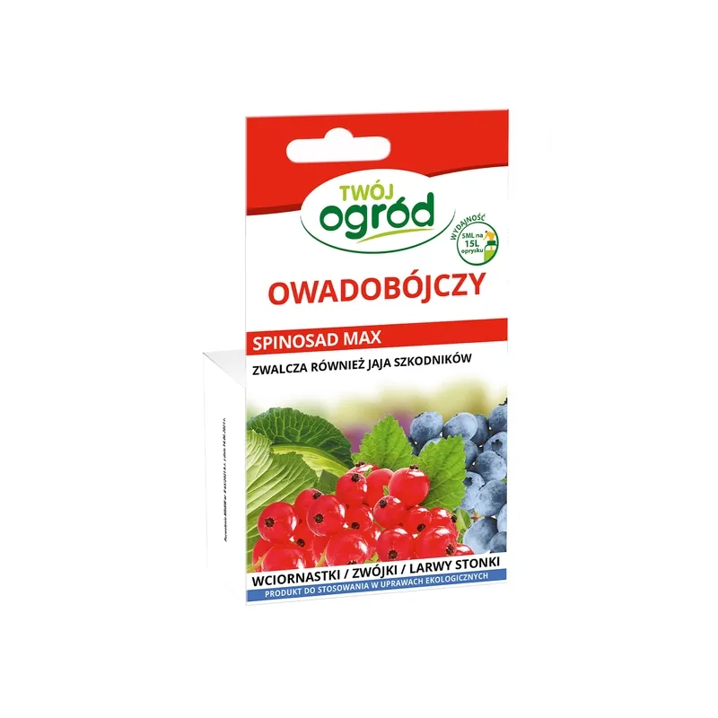 Twój Ogród 5ml Spinosad Max Ekologiczny Środek Owadobójczy Insektycyd Wciornastki Zwójki Larwy Stonki