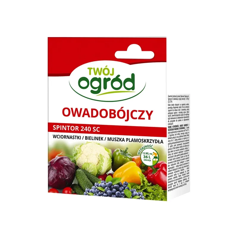 Twój Ogród 12ml SpinTor 240 SC Środek Owadobójczy Wciornastki Bielinek Muszka Plamoskrzydła
