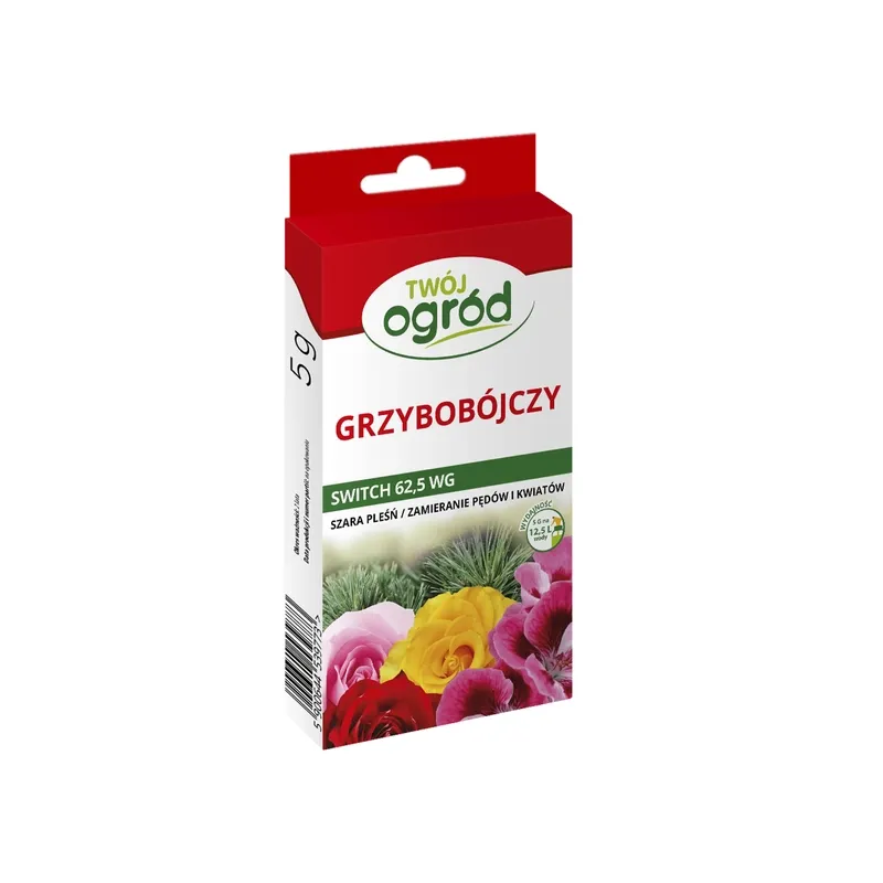 Twój Ogród 5g Switch 62,5 WG Środek Grzybobójczy Szara Pleśń Brunatna Zgnilizna Zamieranie Pędów