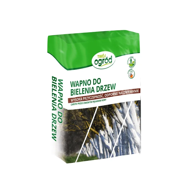 Twój Ogród 1kg Wapno do Bielenia Drzew Krzewów Wysoka Przyczepność Odporne na Zmywanie
