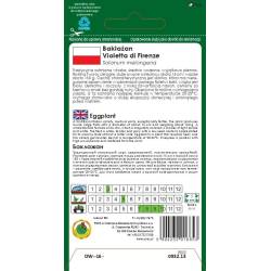 PNOS 0,5g Bakłażan Violetta Di Firenze Bardzo Plenny Odmiana Włoska Okrągły Oberżyna Nasiona