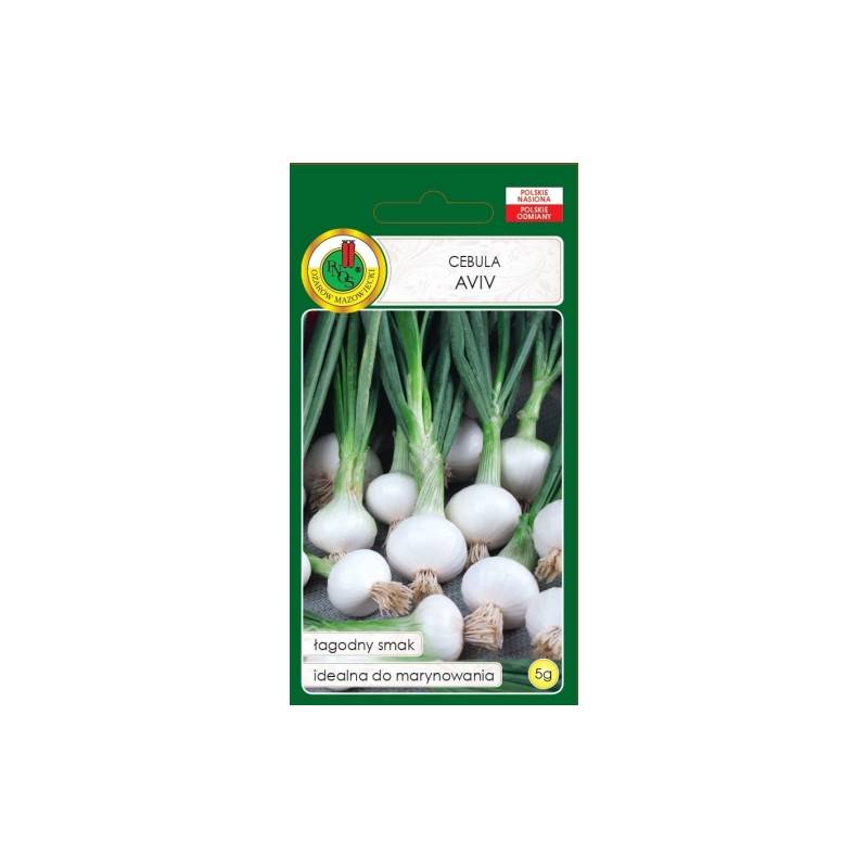 PNOS 5g Cebula Aviv Odmiana Bardzo Wczesna Łagodna Idealna do Marynowania Nasiona