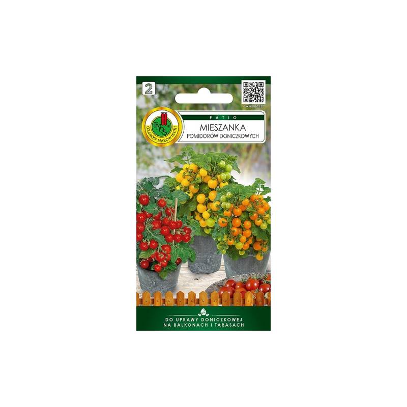 PNOS 0,6g Mieszanka Nasion Pomidorów Doniczkowych Karłowych Żółte Pomarańczowe Czerwone