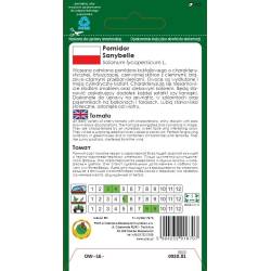 PNOS 0,2g Pomidor Gruntowy Sandybelle Koktajlowy Niski Słodki Polecany do Uprawy w Doniczkach Nasiona