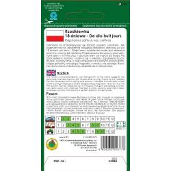 PNOS 5g Rzodkiewka 18 Dniowa De Dix Huit Jours Łagodny Smak Bardzo Szybkie Zbiory Nasiona