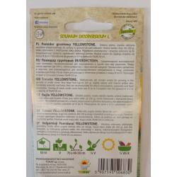 Toraf 0,3g Pomidor Gruntowy Yellowstone Nasiona Żółty Średnio Późny Wysoki do Uprawy w Gruncie pod Osłonami Bardzo Duże Owoce