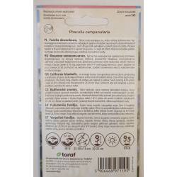 Toraf 0,5g Facelia Dzwonkowata Nasiona Roślina Jednoroczna Niska Miododajna Przyjazna dla Pszczół