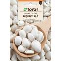 Toraf 25g Fasola Tyczna Piękny Jaś na Suche Nasiona Odmiana Średnio Późna Duża Biała