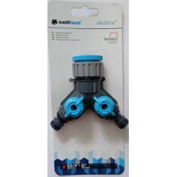 Cellfast Rozdzielacz Podwójny 52-220 Ideal Trójnik 2 Zawory