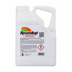 Monsanto 5L Roundup 360 PLUS SL Środek na Chwasty Dwuliścienne Jednoliścienne Herbicyd Glifosat Randap Rondup