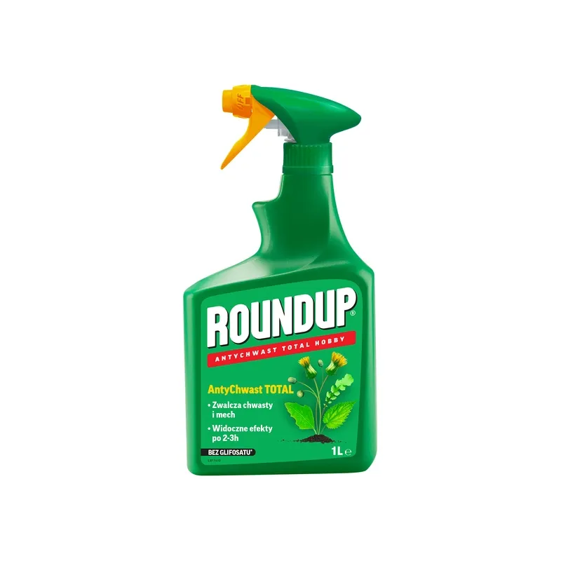 Roundup 1l AntyChwast Total Hobby Środek Chwastobójczy Zwalcza Chwasty Mech Naturalny Herbicyd Bez Glifosatu