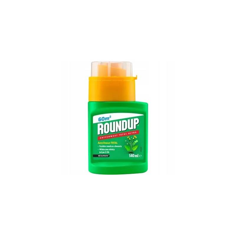 Roundup 140ml AntyChwast Total Ultra Preparat Chwastobójczy Herbicyd Naturalny Bez Glifosatu Kwas Pelargonowy