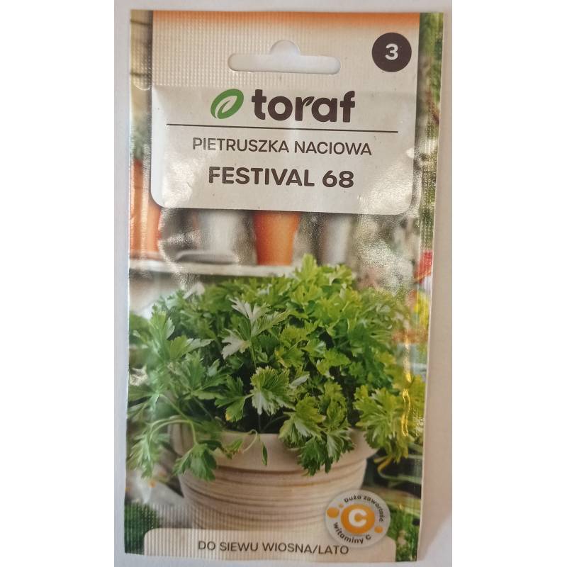 Toraf 5g Pietruszka Liściowa Festival 68 Nasiona warzyw Odmiana zimująca Aromatyczna Bogactwo witamin