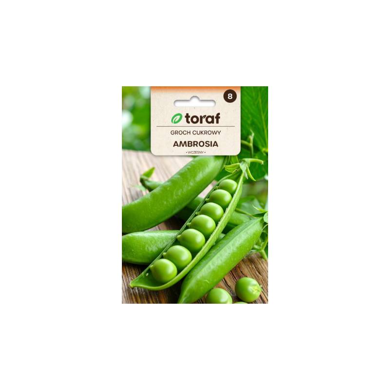 Toraf 50g Groch Cukrowy Ambrosia Nasiona warzyw Wczesna odmiana Wysoka zawartość cukru