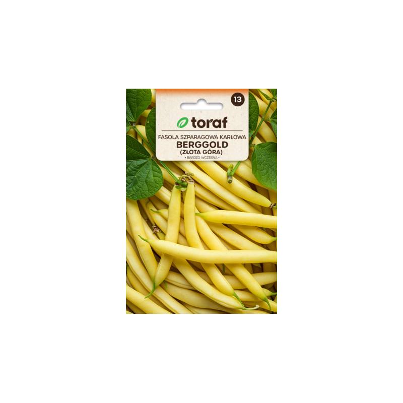 Toraf 50g Fasola Szparagowa Berggold Nasiona warzyw Żółta Karłowa Bezwłóknista