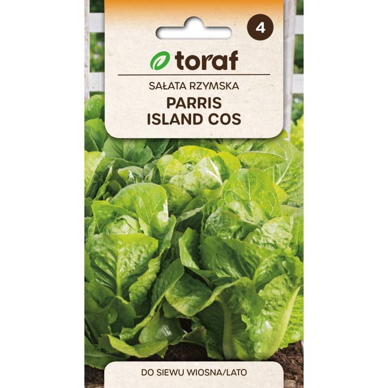 Toraf 1g Sałata Rzymska Parris Island Cos Nasiona warzyw Siew wiosenny letni Kruche liście