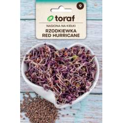Toraf 10g Rzodkiewka Red Hurricane Nasiona Kiełki Witaminy Sałatki