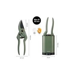 Fiskars Sekator Plant Care z Pojemnikiem 1075314 do Precyzyjnego Cięcia Roślin Domowych