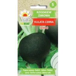 Toraf 5g Rzodkiew Zimowa Kulata Cerna Nasiona warzyw kanapki sałatki przechowywanie