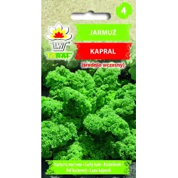 Toraf 1g Jarmuż Kapral Nasiona warzyw Odmiana średniowczesna Bogate źródło witamin