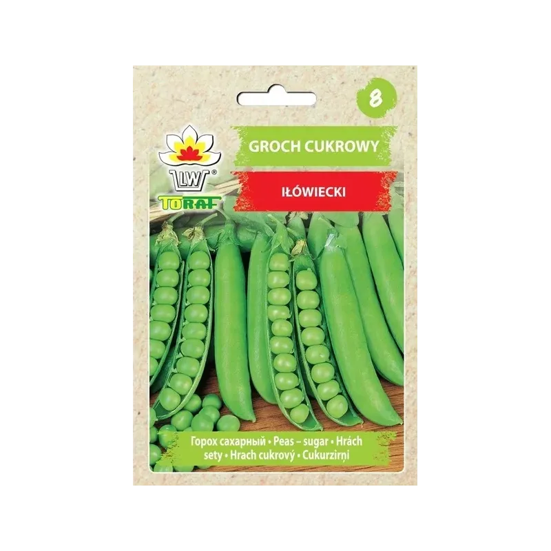 Toraf 50g Groch Siewny Cukrowy Iłówiecki Nasiona warzyw odmiana wczesna niezwykle plenna