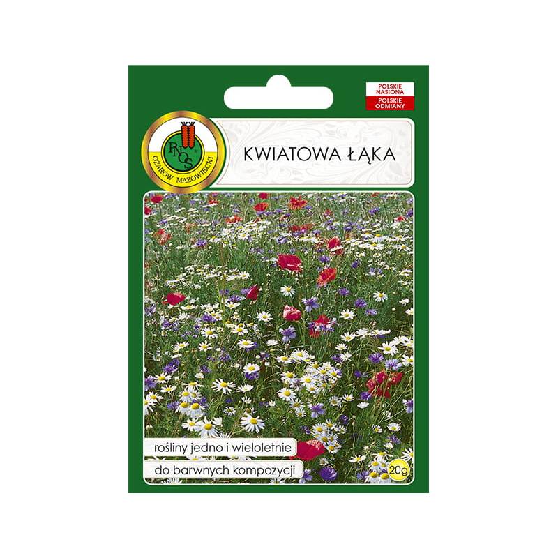 PNOS 20g Łąka kwiatowa Nasiona kwiatów Mieszanka odmian Wieloletnie Jednoroczne