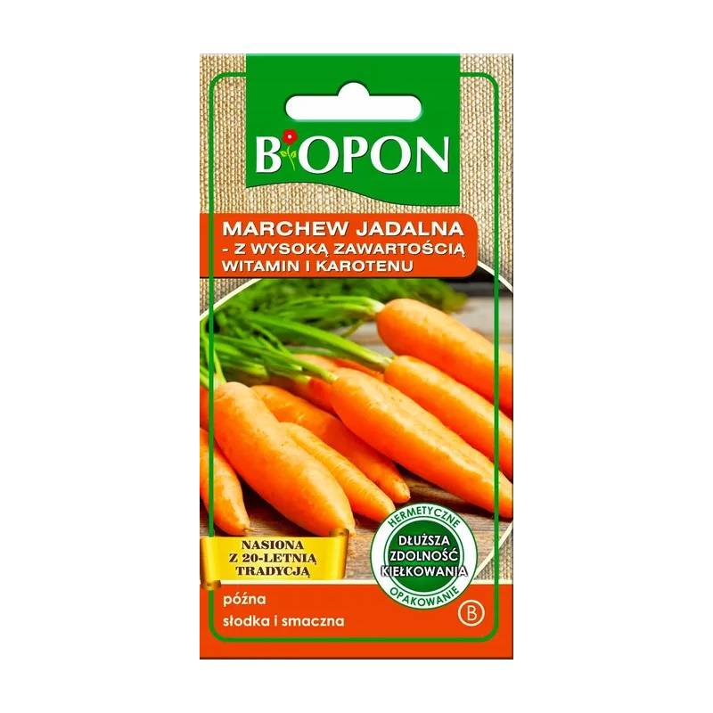 BIOPON 4g Marchew jadalna Sukces Nasiona warzyw Odmiana późna Witaminy Karoten
