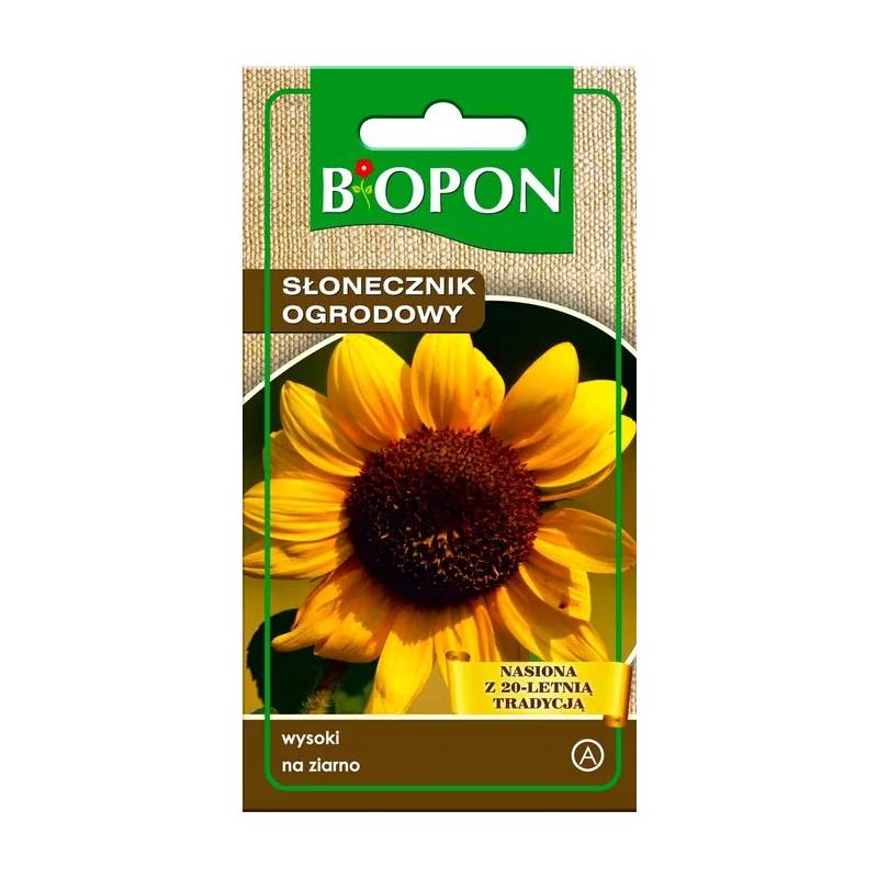 Biopon 10g Słonecznik ogrodowy Jadalny Nasiona kwiatów Na pestki ziarno