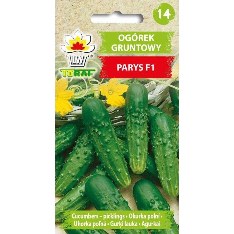 Toraf 4g Ogórek Parys F1 Nasiona warzyw Odmiana gruntowa średniowczesna Bardzo plenny