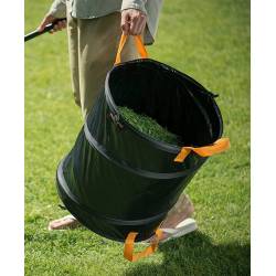 Fiskars Kosz Popoup 56cm 172l 1015647 ogrodowy do  liści trawy śmieci chwastów Kompostownik worek