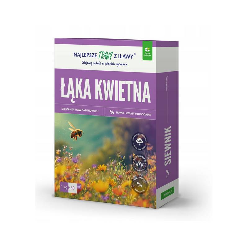 Rolimpex 1kg Łąka Kwietna Nasiona z Iławy Naturalistyczny Ogród Pełen Miododajnych Kwiatów