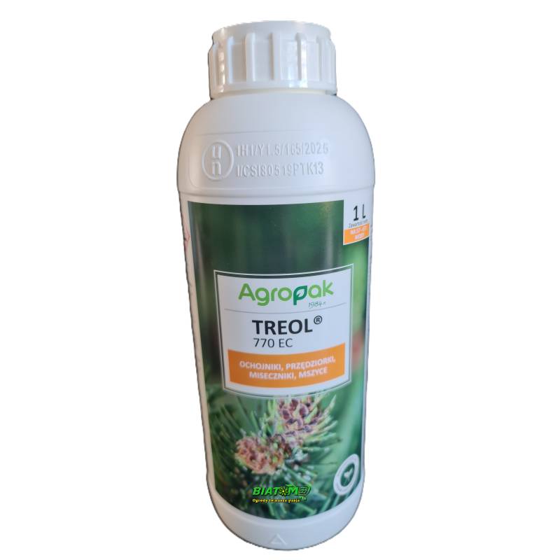 Agropak 1l TREOL 770 EC Środek owadobójczy Olejowy Przędziorki Mszyce Naturalny ECO zamiennik Promanal 60 ec