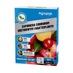 Agropak 50g Miedzian 50 WP Środek Grzybobójczy Bakteriobójczy Oprysk Parch Zaraza
