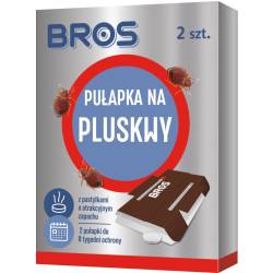 Bros 2 szt Skuteczna Pułapka Lep na Pluskwy Przynęta Długodziałająca Monitoruje Obecność