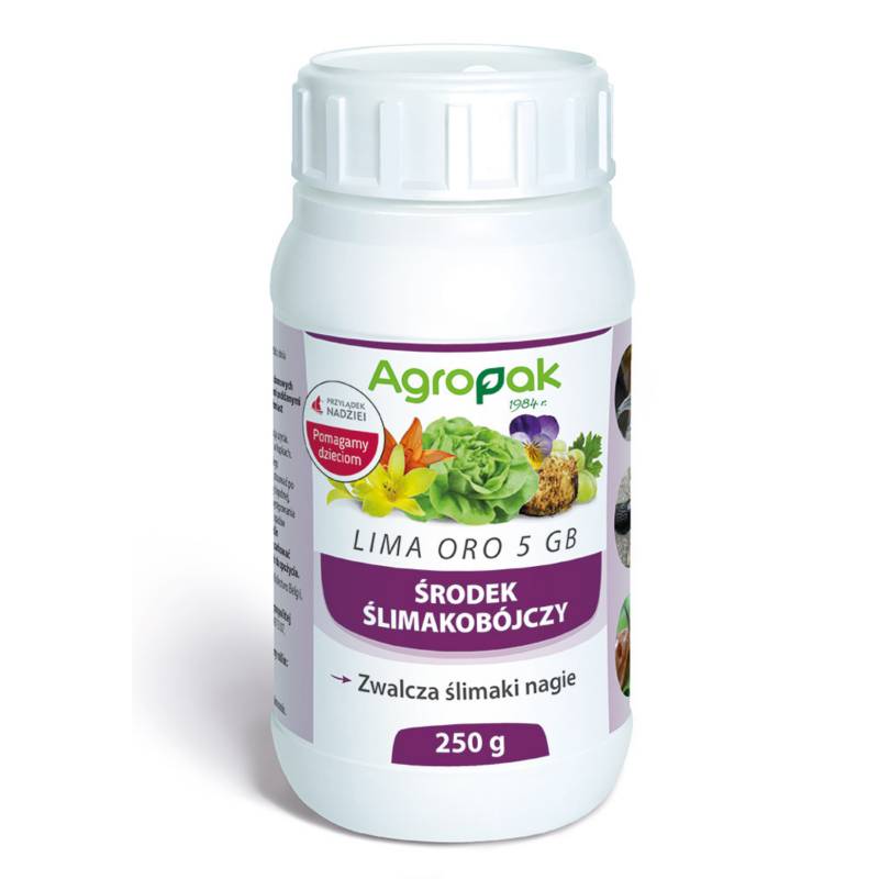Agropak 250g Lima Oro 5GB Ślimakobójczy Środek Zwalcza Ślimaki Nagie Trutka