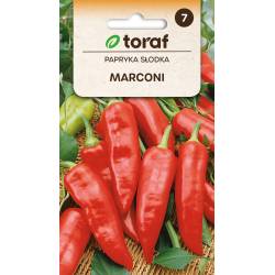 Toraf 0,5g Papryka Słodka Marconi Nasiona warzyw odmiana odporna plenna Uprawa grunt pod osłony