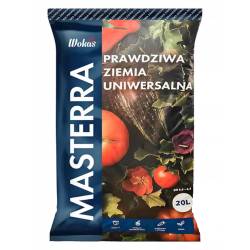 Wokas 20l Ziemia uniwersalna ogrodowa Masterra 4w1 + nawóz startowy